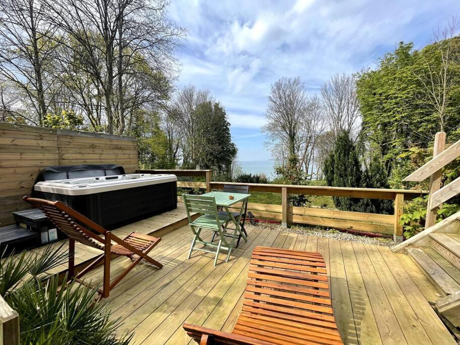 Cottage Vue Mer Cls Deauville Cricqueboeuf Exterior foto